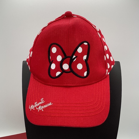 Disney Accessories - Disney‎ Red and White Polka Dot Minnie Mouse Hat
